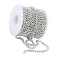 thumbnail image 1 of DIY Crystal 10 Yard Rhinestone Close length that you Chain Clear Trim Sewing Craft Silver, 1 of 9