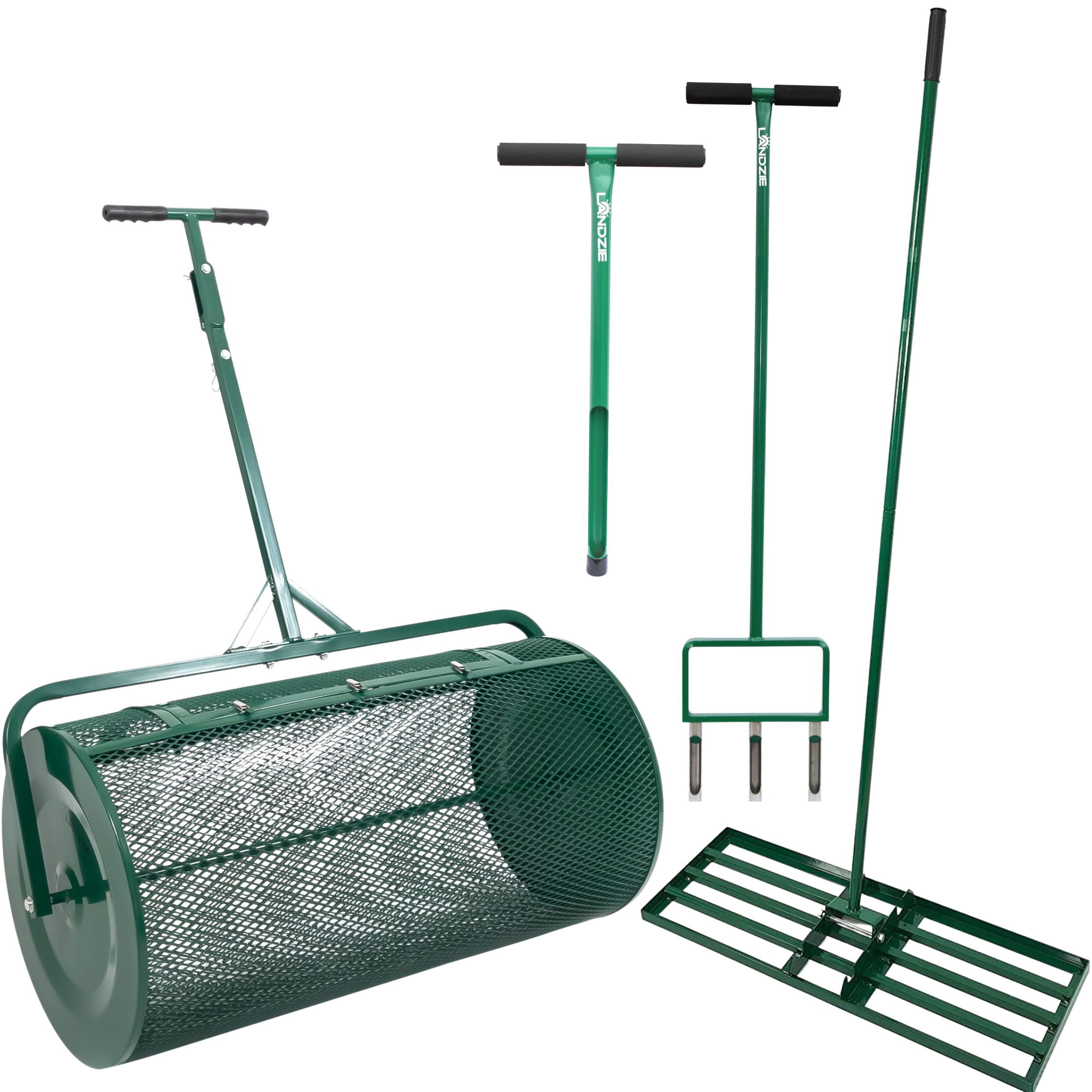 ONECHOI 4Pcs Lawn Care Tool Kit -16"WX24"L Compost And Peat Moss