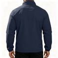 thumbnail image 5 of Men's Lightweight Windbreaker Jackets Long Sleeve Stand Collar Full Zipper Waterproof Rain Coat Outdoor Hiking Jacket, M, 5 of 8