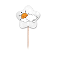 thumbnail image 1 of Nuage Temps Soleil Illustration Modèle Cure-Dent Drapeaux Star Lable Cupcake Pics, 1 of 3