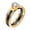 Gold Black, variant on Women's Stainless Steel Cut Crystal Cubic Zirconia Inlaid Ceramic Couple Wedding Ring Two Tone Eternity Engagement Finger Band Gold Black Size 10