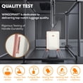 thumbnail image 4 of WINGOMART 3-Piece Luggage Set Lightweight Durable PC+ABS Hardside Luggage, Double Spinner Wheels, TSA Lock - 20in/24IN/28in, 4 of 6