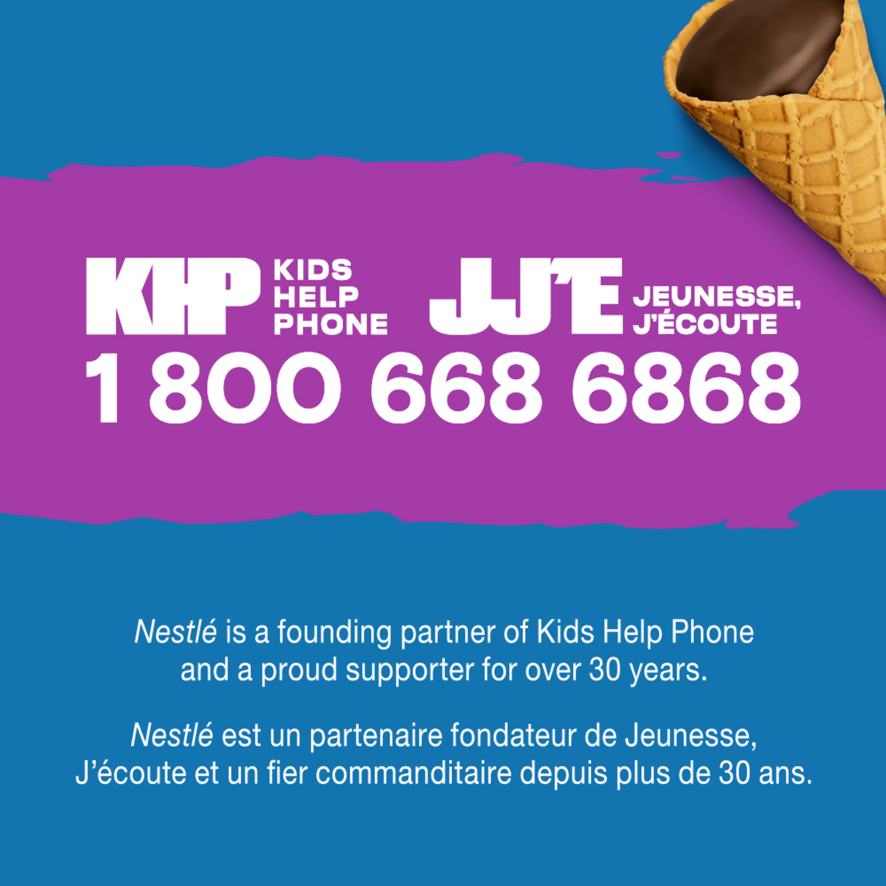 DRUMSTICK BOUCHÉES, bouchées décadentes de mini-cornets gaufrés au chocolat noir, la dernière bouchée du cornet préféré des Canadiens 76 g