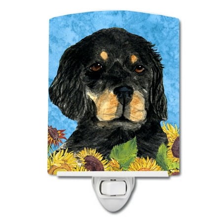 

Caroline s Treasures SS4148CNL Gordon Setter in Summer Flowers Ceramic Night Light 6x4x3 multicolor