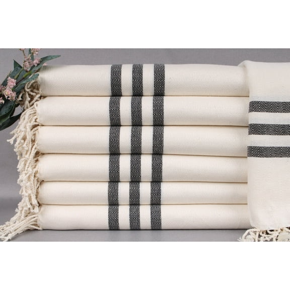 Personalized Gift Box Towel, Bachelorette Towel, Black Towel, Striped Towel, 40x71 Inches Monogrammed Turkish Beach Towel, Picnic Towel,