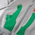thumbnail image 3 of Otqutp Kids Comfy Clothes Toddler Boys Jacket Cartoon Dinosaur Animal Zipper Packaway Spring Autumn Hoodies Coat for Kids 1 to 7 Years, 3 of 5