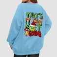 thumbnail image 4 of Oversize Christmas Sweatshirts for Women Xmas Tree Fall Cute Santa Graphic Pullover Sky Blue Small, 4 of 5