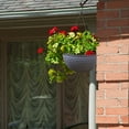 thumbnail image 2 of MOQIN Hanging Basket Planter Round Gardening Hanging Premium Plastic Brown Pot Comes With Drainer And Chain Hanging Flowers Pot For Indoor Outdoor, 2 of 8