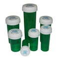 thumbnail image 2 of Pharmacy Vials Reversible Child Resistant Cap - Push Down and Turn - Green - 40 dram - 16 pcs (Prescription Vial, Medicine Container, Pill Bottle) by BioRx Sponix, 2 of 5