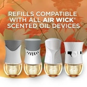 Air Wick Plug-In Scented Oil Air Freshener Warmer Refills, Bonfire and Crisp Fall Air, 2 Count