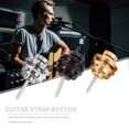thumbnail image 3 of Correa de guitarra con bloqueo de botón, correa de bajo eléctrico acústico antideslizante dorado Ehuebsd Para Estrenar, 3 of 8