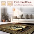 thumbnail image 2 of Ultra Soft Area Rug, Vibrant Celtic Fusion, Non Slip, Stain Resistant, Washable Area Rugs for Living Room, Bedroom(Brown, 3X5), 2 of 8