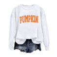 thumbnail image 6 of CAIVO Women Crew Neck Casual Letter Pumpkin Print Loose Sweatshirt Fashion Halloween Autumn Winter Tops For Daily Wear Long Sleeve Pullover Lightweight Cozy Fall Streetwear, 6 of 6