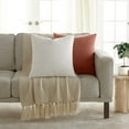 thumbnail image 3 of Stone Washed Throw Pillows in Distressed Cotton Solid Natural by Comfort Canopy, 3 of 14