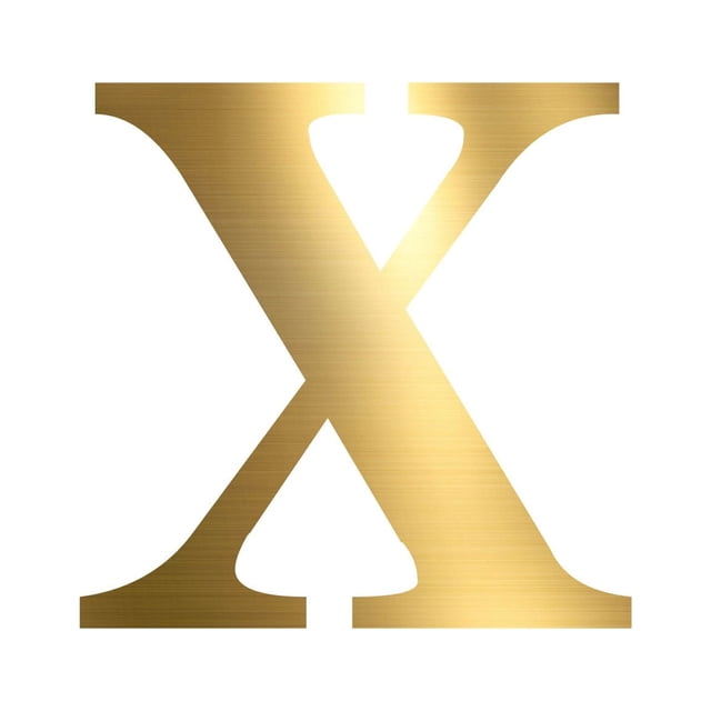 PVC Removable 26 Letters Self-Adhesive Stickers For DIY Art And Craft (gold) X