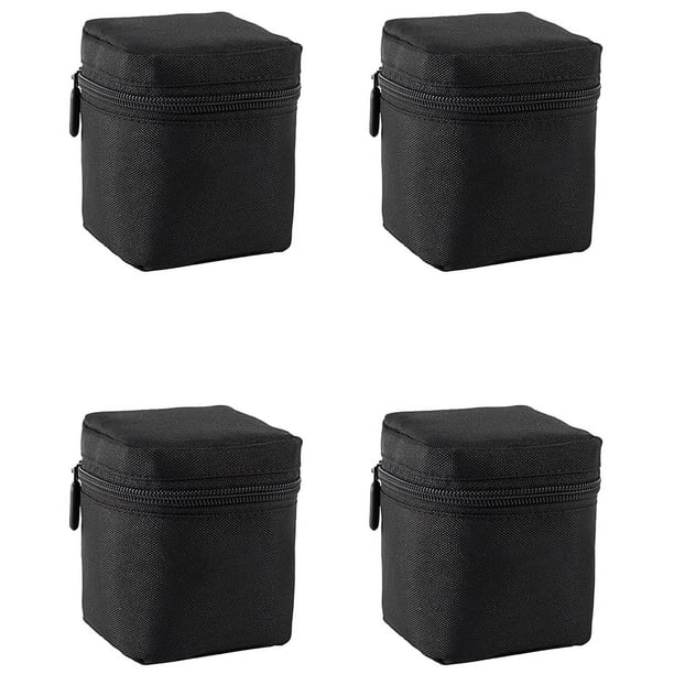 4X Bolsa para Lentes de Cámara DSLR Acolchado Grueso A Prueba de Golpes Protectora Estuche para Lentes para Cámara DSLR