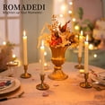 thumbnail image 3 of Juego de 18 portavelas Romadedi Gold para velas cónicas, 3 of 7