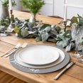 thumbnail image 2 of Sunflowers Round 13 Inch Placemats Set of 2, Spring Summer Bees Yellow Floral Grey HeatResistant Non Slip Place Mats for Dining Table, Wipeable Braided Kitchen Table Mats for Housewarming, 2 of 9