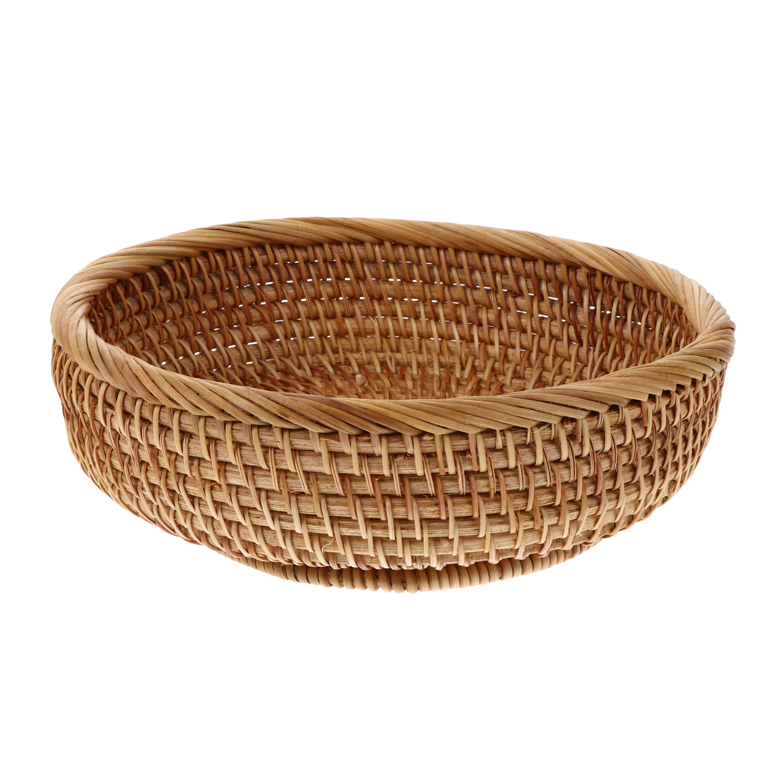1Pc Home Rattan Basket Storage Basket Fruit Bread Basket Storage