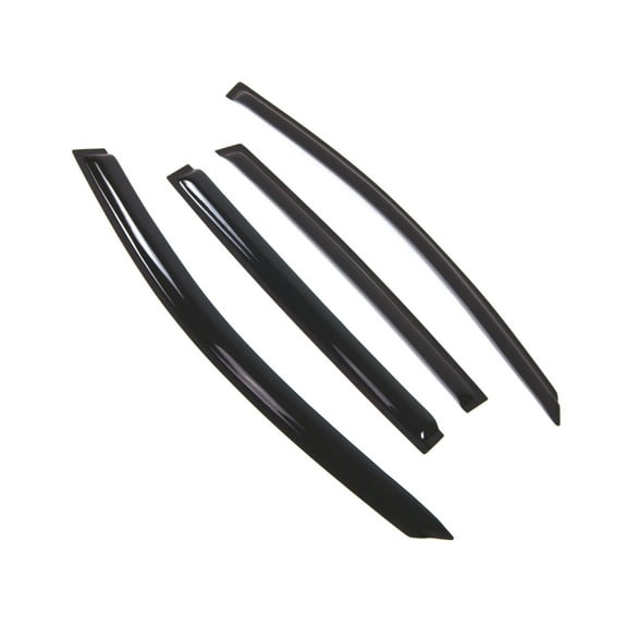 Tuningpros WD2-759 Outside Mount Window Visor Deflector Rain Guard Dark Smoke 4 Pcs Set For 2012-2016 Chevy Sonic Hatchback