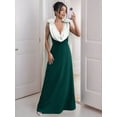 thumbnail image 4 of Robes de Soirée pour Femmes - Robes de Bal à Col en V, Robes de Soirée, Robes de Cocktail, Robes d'Invitée de Mariage Vert Foncé m, 4 of 8