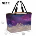thumbnail image 6 of Night Sky Stars Beach Bag for Women, Large Breathable Mesh Beach Tote Bag, Shooting Star Cloud Galaxy Sandproof Lightweight Travel Bags for Vacation Picnic Swimming Pool 15.7"x15.7"x9.1", 6 of 9