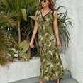 thumbnail image 6 of Autumn Leaves Camouflage Sleeveless Dress Dresses Women Summer Evening Dresses Ladies Bohemia Long Dresses, 6 of 9
