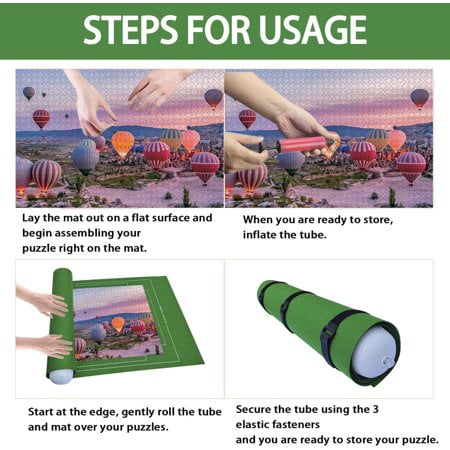 

IALEGANT Roll Jigsaw Puzzle Storage Mat Felt Cloth Storage Puzzles Pad Board 1500-3000 Pieces Puzzle Saver Felt Pad Game pad