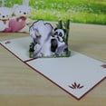 thumbnail image 3 of ROCKROK 3D Popup Greetings Card Panda Popup Card Birthday Gift Cards with Envelope, 3 of 9