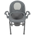 thumbnail image 2 of Toilet Chair Seating, Non Slip Height Adjustable Easy Assembly Bedside Commode Chair Anti Rollover Portable  for Home for Adult, 2 of 7