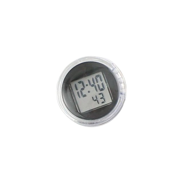 Kenally Reloj de salpicadero, accesorios de ciclismo ABS, suministros multiusos de precisión para coche, reloj adhesivo resistente al agua, temporizador Automoción decorativa y accesorios Negro Kenally VI009058-02
