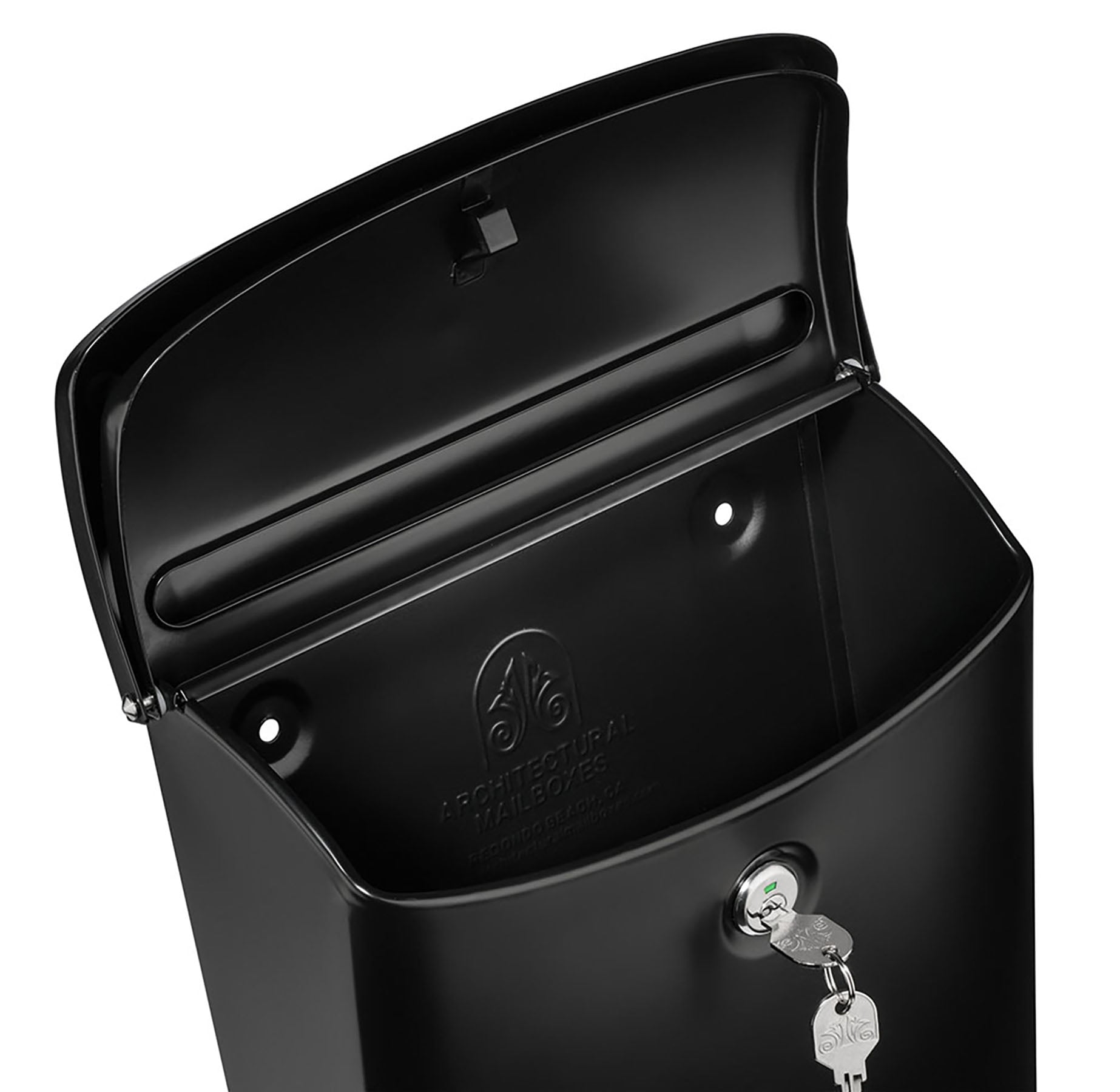 Architectural Mailboxes 2576B-10 Parkside Locking Wall Mount Mailbox - Black