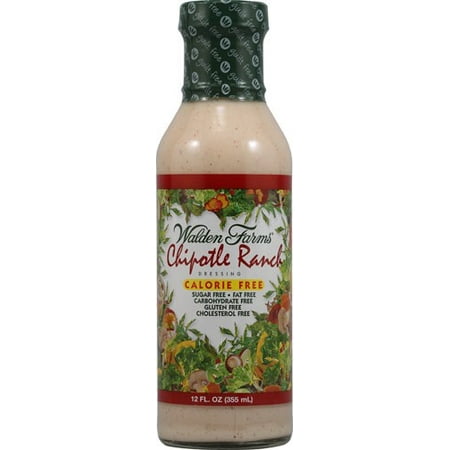 Walden Farms Calorie Free Salad Dressing, Chipotle Ranch, 12