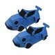 thumbnail image 5 of Zapatillas de coche de simulación, zapatillas planas, regalos, dibujos animados, lindos zapatos de casa cálidos para invierno Azul, 5 of 8