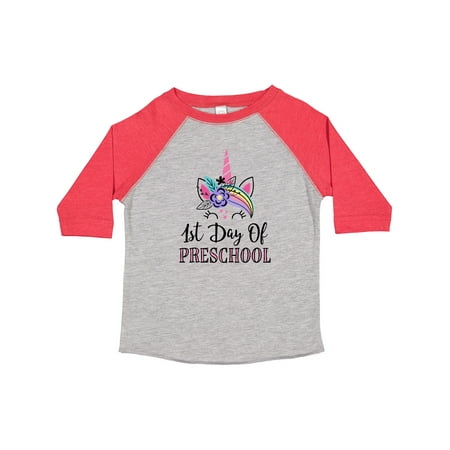 

Inktastic 1st Day of Preschool Unicorn Back to School Gift Toddler Toddler Girl T-Shirt
