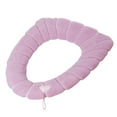 thumbnail image 2 of 2 Pack Winter Toilet Seat Cover with Handle Knitted Soft Washable Elastic for Round and Elongated Toilets(Pink)，Hulucky, 2 of 9