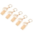 thumbnail image 4 of 5pcs Adorable Year of the Rabbit Keychain Bag Purse Pendants Bunny Keychain, 4 of 9