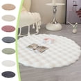 thumbnail image 1 of Bowayaoa Velvet Round Carpet Soft Area Rug for Living Room Bedroom, Anti-Slip Floor Mat Decorative Home Accent Circle Rug, 1 of 7