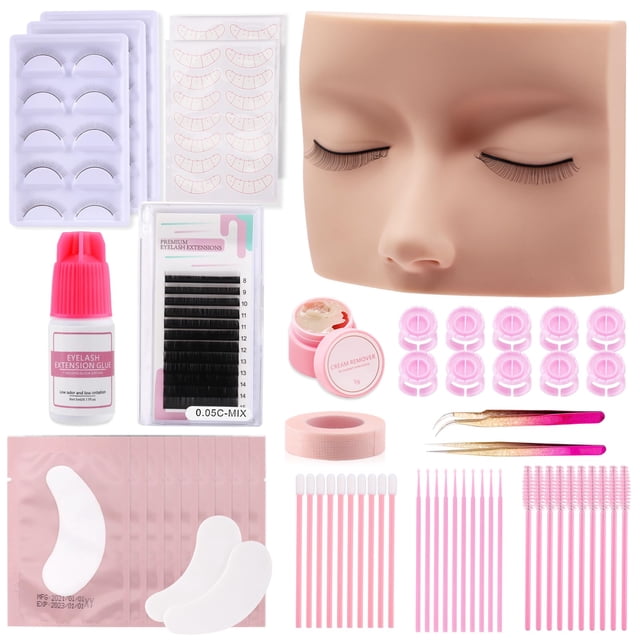 Kit de extensión de pestañas Vznffur Lash Kit para principiantes