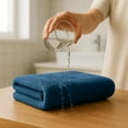thumbnail image 3 of RIVERSIDE Ring Spun Cotton Bath Towels 27 x 54 Set of 4 Soft 600 GSM Highly Absorbent and Quick Dry - Dark Blue, 3 of 8