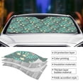 thumbnail image 5 of XMXT Car Sun Shade Windshield, Green Plant Texture Prints Sunshade for Car Windshield Sun Shades for Car SUV Truck, m, 5 of 9