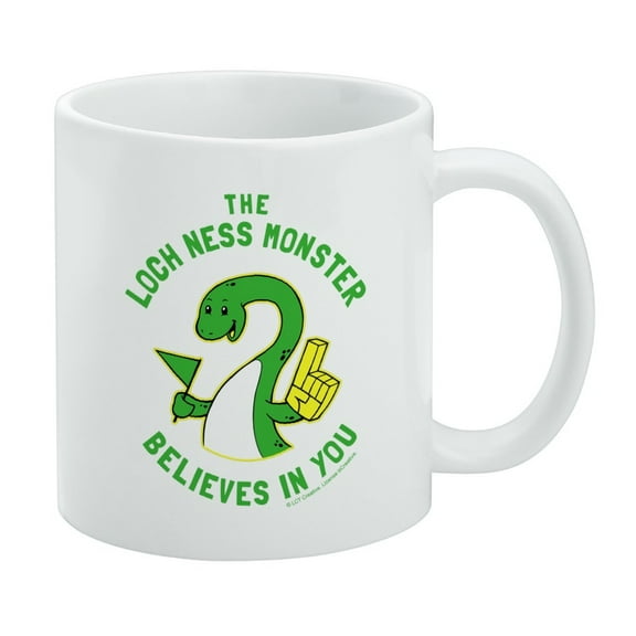 The Loch Ness Monster Believes in You Funny Humor White Mug