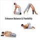 thumbnail image 3 of Paquete de 6 Bloques de Yoga, 23 X 15 X 7,6 cm Bloques de Yoga de Espuma EVA de Alta Densidad para Ejercicios, Respetuosos con el Medio y Livianos, Negro, 3 of 4