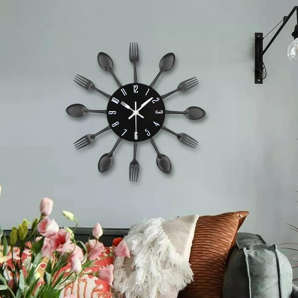 Reloj de pared creativo perfecl de Acero inoxidable decorativo