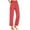 Red, variant on Diufon Lounge Pants for Women Cotton Casual Solid Color Work Pants Elastic High Waist Pants with Pockets