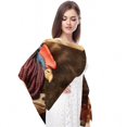 thumbnail image 4 of Thanksgiving Turkey Translucent Breathable Chiffon Yarn Silk Scarf 180*73 (70.86*28.7in) - Lightweight Head Wrap for Women and Girls, 4 of 6