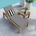 thumbnail image 2 of 3i Products, Inc. Textured Chaise Lounge Cushion - 22.5" wide x 70" long x 3.5" thick Heathered Solid Grey, 2 of 5