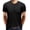 Black, variant on SwiftWear Men Polyester Short Sleeve Round Neck Button Shirts For Men Black XL