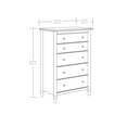 thumbnail image 3 of My Texas House Monroe 5-Drawer Dresser, Brushed Oak Finish, 3 of 11