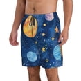 thumbnail image 2 of Fuzoiu Planets And Stars1 Print Men's Beach Shorts,Men's Swim Trunks,Quick Dry Board Shorts with Pockets,Men's Bathing Suits for Surfing, Running, and Casual Wear-Medium, 2 of 6